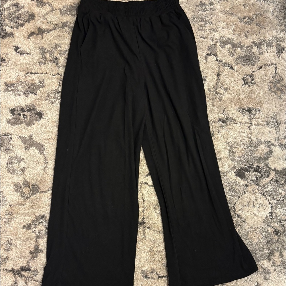 SHEIN Black Wide-Leg Pants